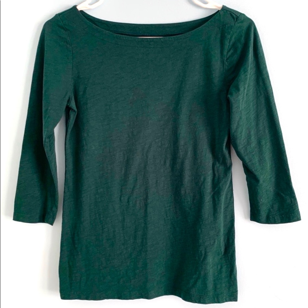 LOFT 3/4 sleeve boat neck tee